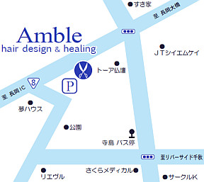 Amble@hair design  healingւ̒n}