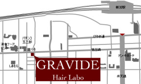 GRAVIDE Hair Laboへの地図
