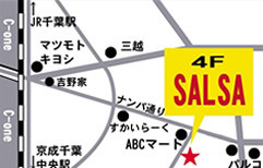 SALSA 千葉店への地図