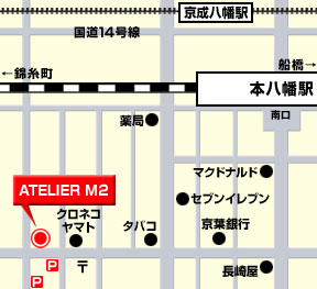 ATELIER M2�ւ̒n�}