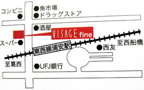 VISAGE fineへの地図