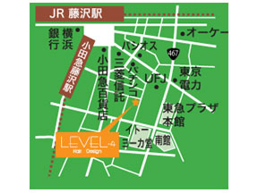 LEVEL-4 hair designへの地図
