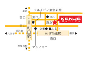 KENJE 町田ジョルナへの地図