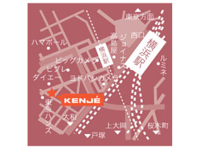 KENJE 横浜への地図