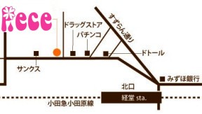 Piece 経堂への地図