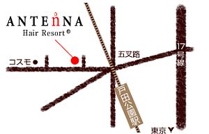 ANTEnNA HairResort ˓cXւ̒n}