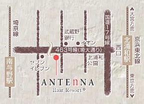 ANTEnNA HairResort kYaXւ̒n}