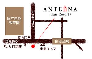 ANTEnNA HairResort ������X�ւ̒n�}