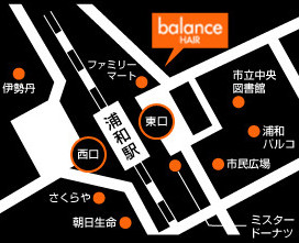 balance HAIR@YaXւ̒n}