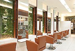 高級感と自然雰囲気の店内