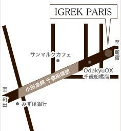 IGREK PARIS@ΑDXւ̒n}