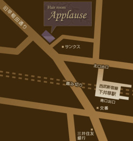 Applause@䑐Xւ̒n}