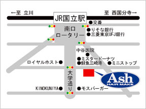 Ash�@�����X�ւ̒n�}