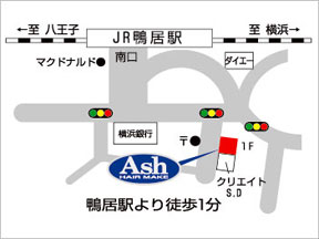 Ash�@�����X�ւ̒n�}