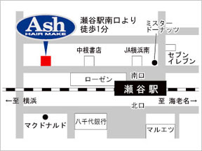 Ash�@���J�X�ւ̒n�}
