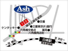 Ash�@���y�XI�ւ̒n�}