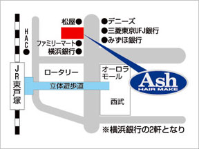 Ash�@���˒˓X�ւ̒n�}