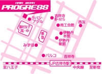 PROGRESS 吉祥寺店への地図
