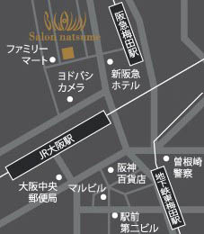 BIGOUDI salon　natsumeへの地図