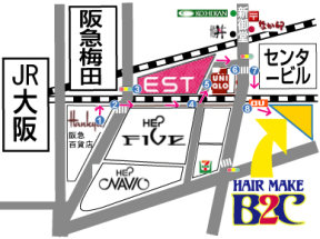 HAIR MAKE@B2C@~cXւ̒n}