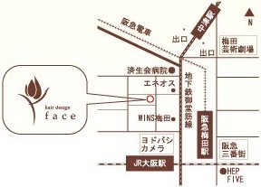 hair design@faceւ̒n}