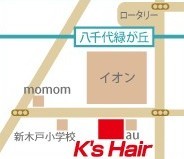 K�fs Hair�@SHORE�X�ւ̒n�}