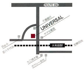 UNIVERSAL�ւ̒n�}