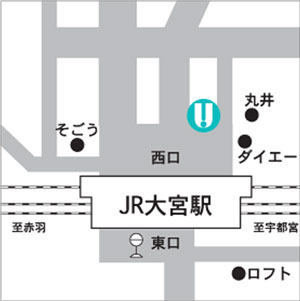 UNIX Salon��Spa�@ARCHE�X�ւ̒n�}
