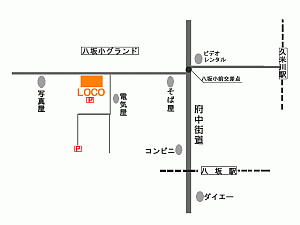 HAIR WORK LOCO�ւ̒n�}