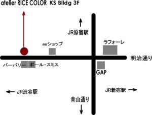atelier�@RICE COLOR�ւ̒n�}