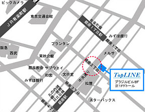 TOPLINE�@����X�ւ̒n�}