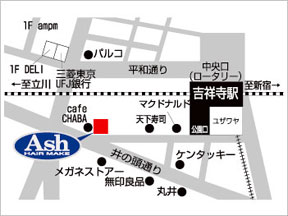 Ash�@�g�ˎ�1���X �ւ̒n�}