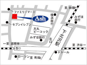 Ash�@���k��X�ւ̒n�}