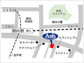 Ash�@�֓��X�ւ̒n�}