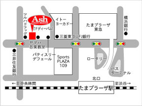 Ash�@���܃v���[�U�X�ւ̒n�}