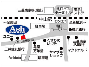 Ash�@���R�X�ւ̒n�}