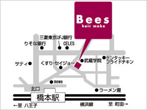 Bees�@���{�X�ւ̒n�}