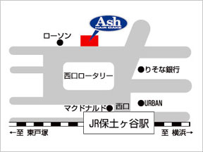 Ash�@�ۓy���J�X�ւ̒n�}