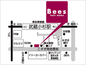 Bees�@���������X�ւ̒n�}